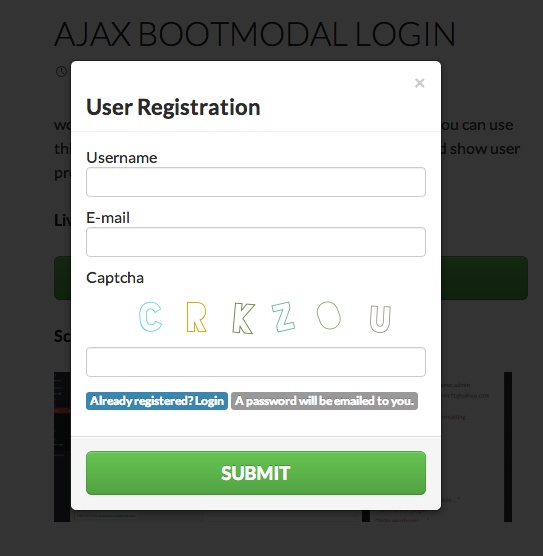ajax bootmodal plugin 2 plugin WordPress miễn phí hỗ trợ việc tạo khung đăng nhập AJAX 
