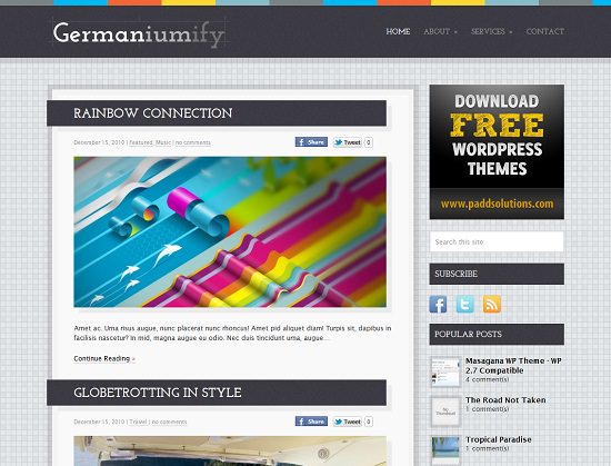 germaniumify theme 20 themes wordpress miễn phí ấn tượng nhất cho blog cá nhân