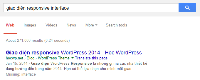 google missing keyword in search result Google sẽ hiển thị “những cái ta cần” cho các từ khóa missing