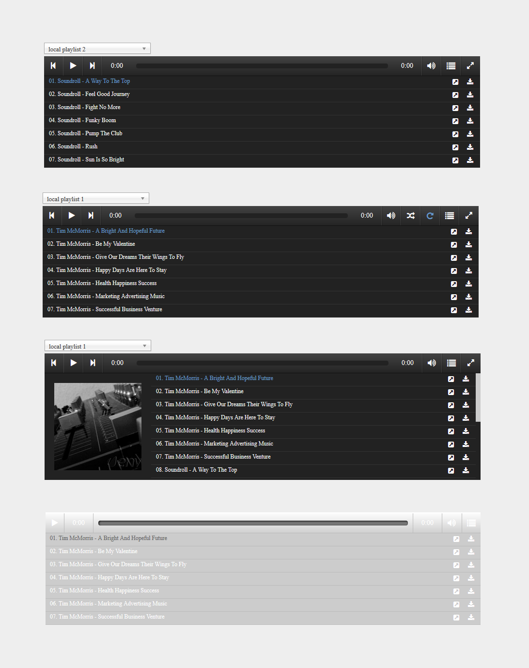 responsive html5 music playlist 9 plugin cực hay về sử dụng video ở Youtube