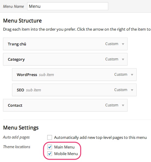 responsivemenu menulocation Tạo Menu hỗ trợ Responsive cho các site chạy WordPress