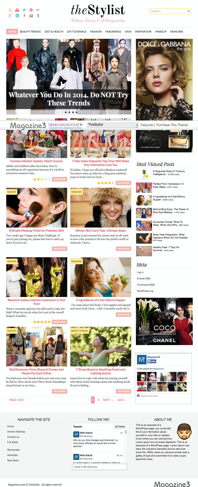 thestylist magazine3 8 themes Premium mới và chất nhất cho website tin tức